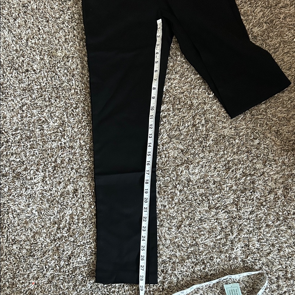Elegant Black Women's Straight Leg Pants - Picture 6 of 13